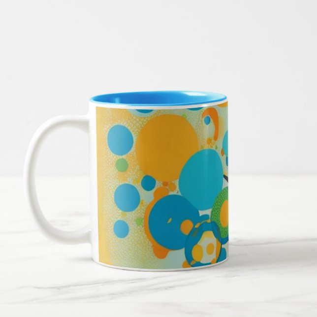Cirkeldesign Två-Tonad Mugg (Vänster)