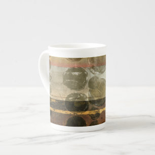 Cirkeldroppar av Grönt Benporslin Mugg
