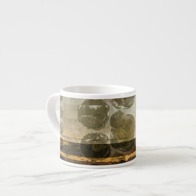 Cirkeldroppar av Grönt Espressomugg (Framsida vänster)