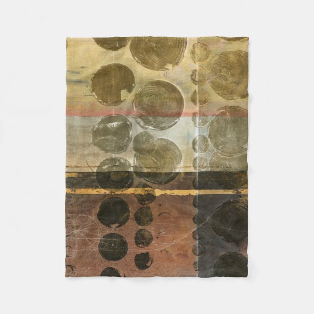 Cirkeldroppar av Grönt Fleecefilt (Framsidan)