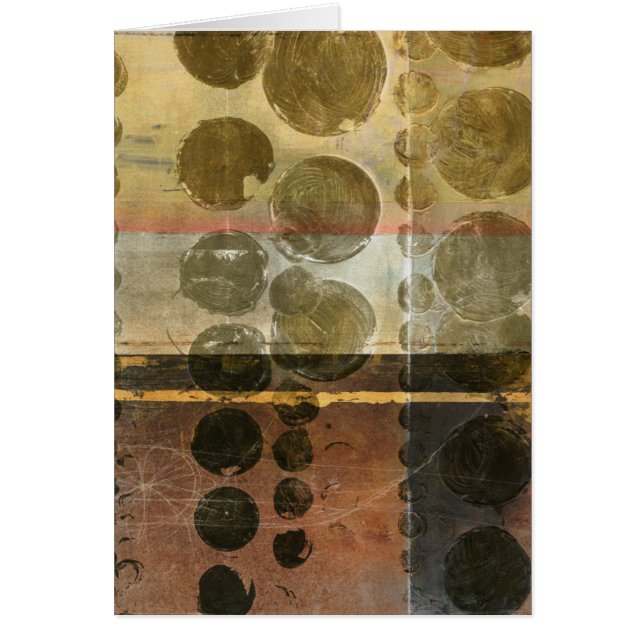 Cirkeldroppar av Grönt Hälsningskort (Framsidan)