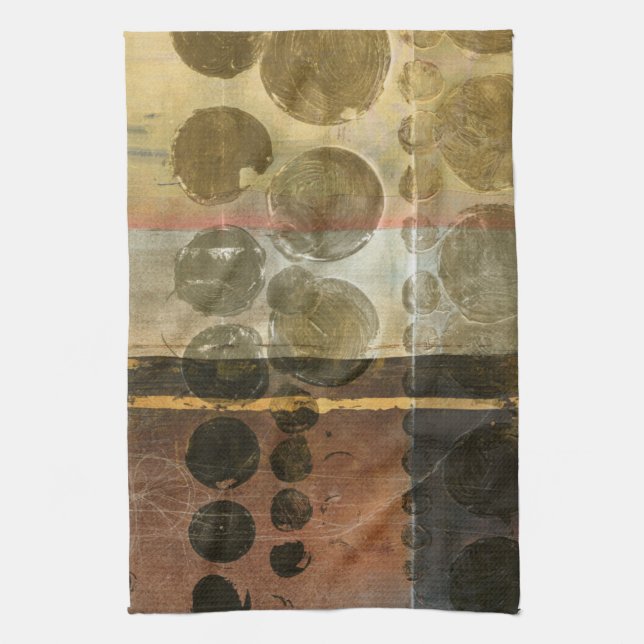 Cirkeldroppar av Grönt Kökshandduk (Vertikal)