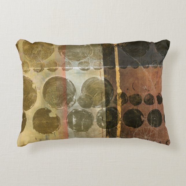 Cirkeldroppar av Grönt Prydnadskudde (Framsidan)