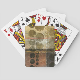 Cirkeldroppar av Grönt Spel Kort