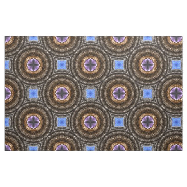 Cirkelfläktstruktur mönster tyg (Fat Quarter)