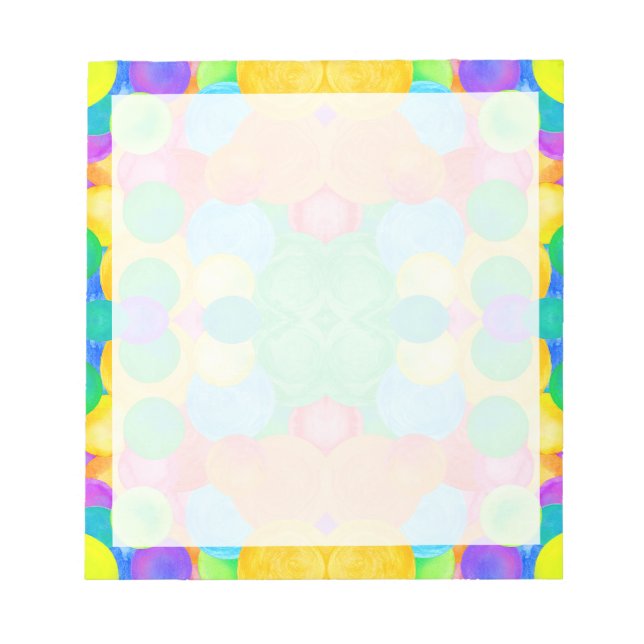 cirkelformad abstrakt anteckningsblock (Framsida)