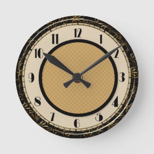 Cirkelformad Art Deco Stil Smart Rund Klocka