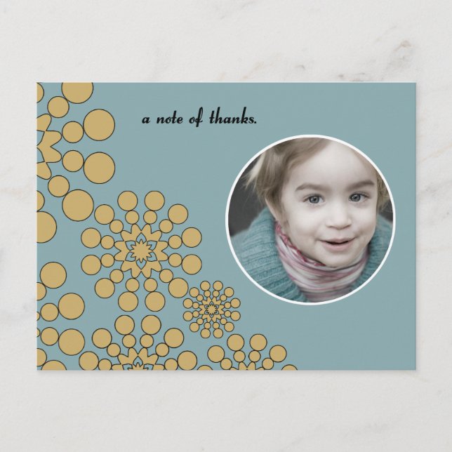 cirkelformad tack vykort (Framsida)