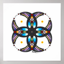 Cirkelformad utformning av slipat glas