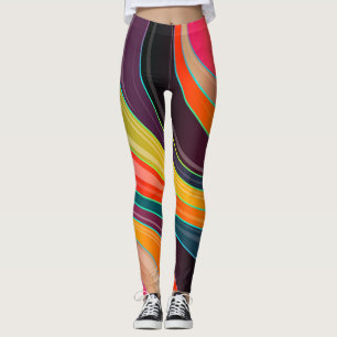 cirkelformade abstrakter leggings