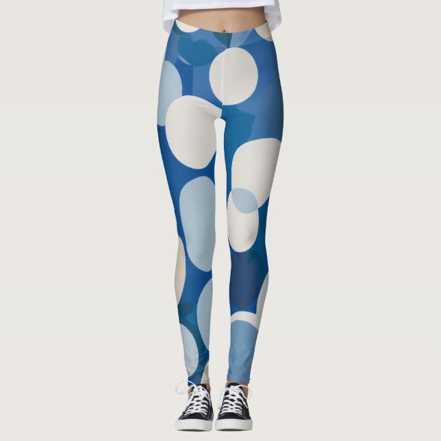 cirkelformade fläckar leggings (Framsida)