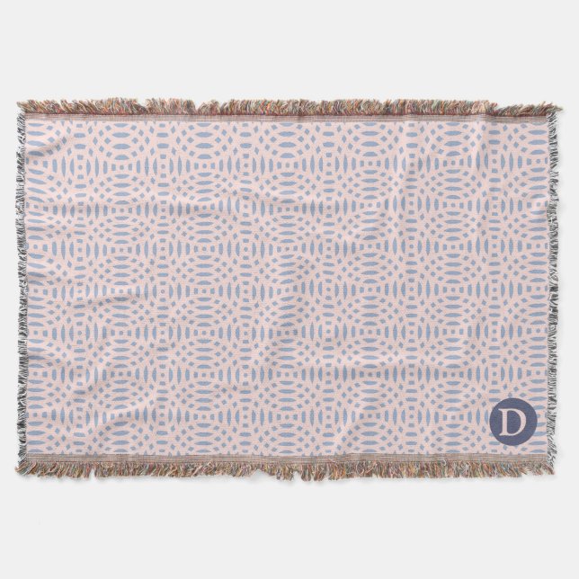 cirkelformade former sömlösa mönster filt (Framsidan)