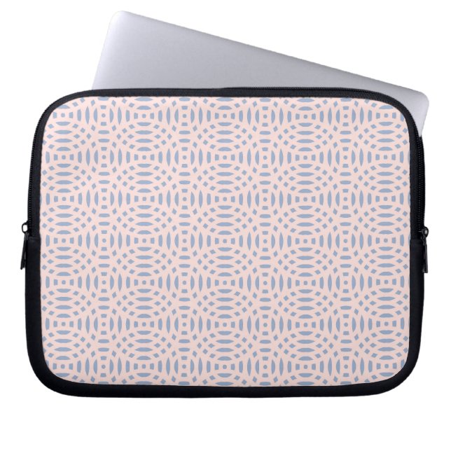 cirkelformade former sömlösa mönster laptop fodral (Framsidan)