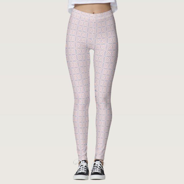 cirkelformade former sömlösa mönster leggings (Framsida)