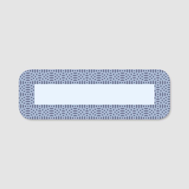 cirkelformade former sömlösa mönster namnbricka (Framsida)