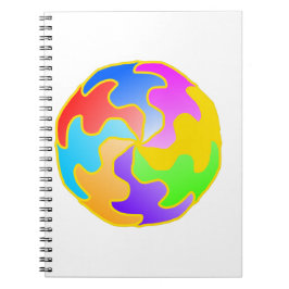 Cirkelformulär för abstrakt anteckningsbok