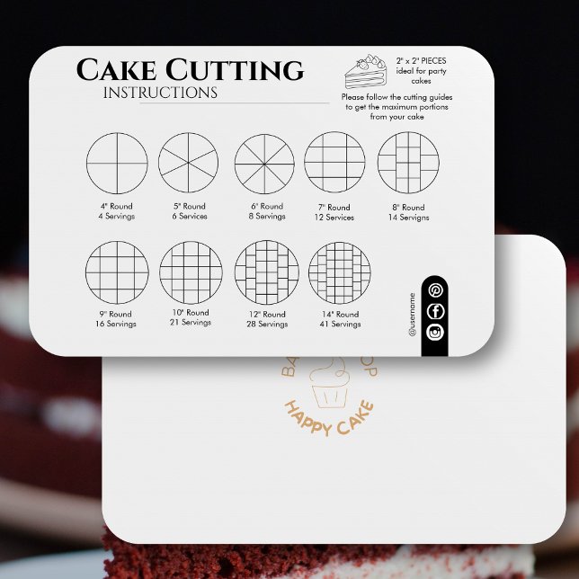 Cirkelguide för cake Caking CEG Bröllop enkel Anteckningskort (Cake Cutting Guide Round Wedding Simple Note Card)