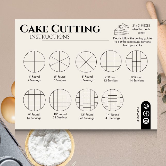 Cirkelguide för cake Caking CEG Bröllop enkel Anteckningskort (Cake Cutting Guide Round Wedding Simple Note Card)