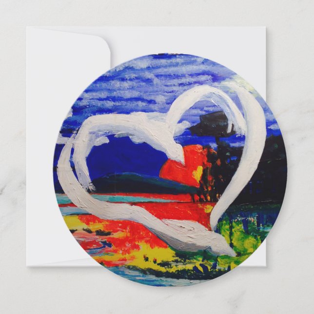 Cirkelhälsningskort Julkort (Framsida)