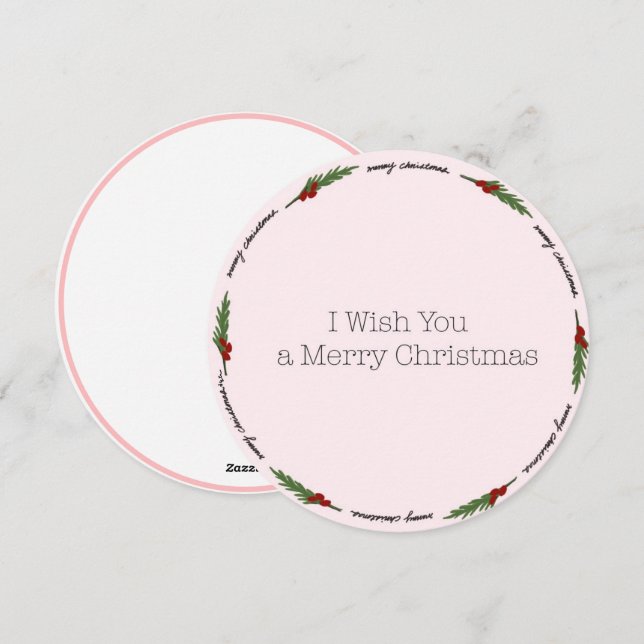 Cirkeljulkort Julkort (Fram/baksida)