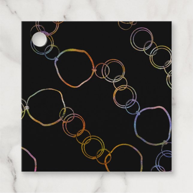 Cirkelkedjan Regbow Gåvor Etiketter (Framsida)