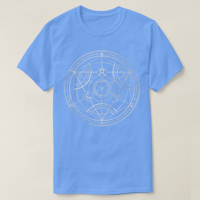 Cirkelkrita 1 för mänsklig transmutation t shirt (Design framsida)