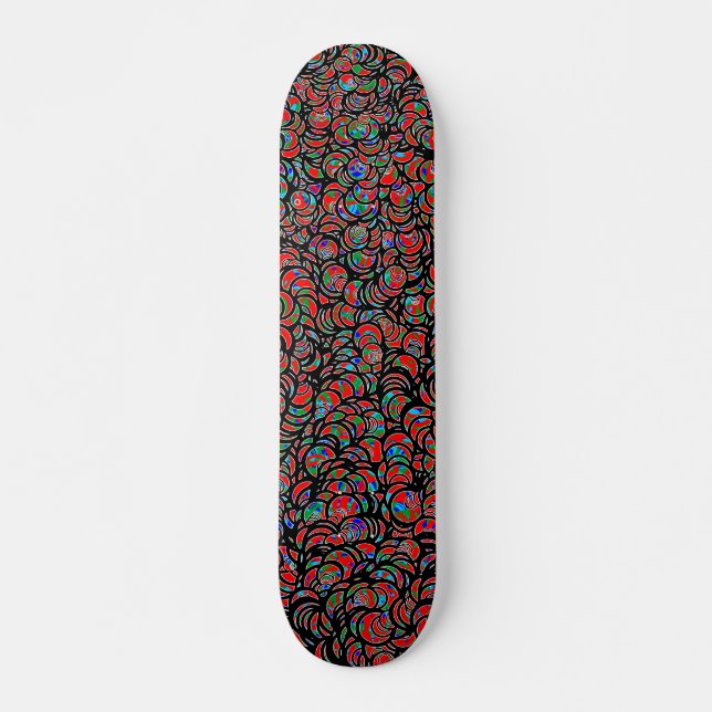 Cirkellaster - flera färg skateboard bräda 19,5 cm (Framsida)
