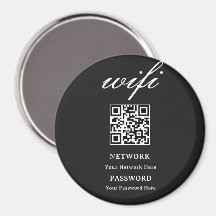 Cirkelmagnet | Modern Wifi-lösenord Nätverk