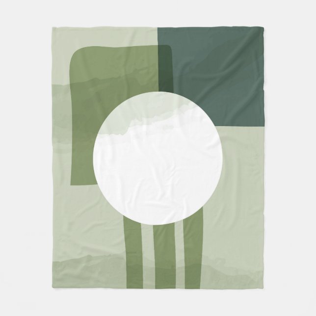 Cirkelmålning Fleecefilt (Framsidan)