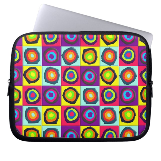 cirkelmönster laptop fodral (Framsidan)
