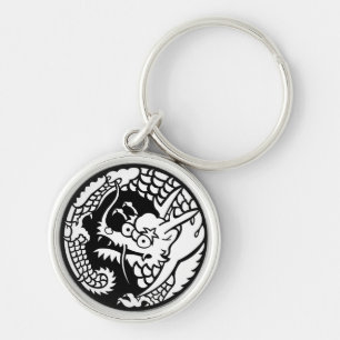 Cirkeln av Nichiren sect Dron Keychain Rund Silverfärgad Nyckelring