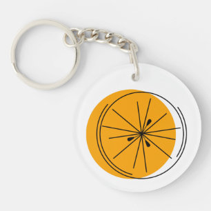 Cirkeln för citrus-Orange, dubbla-sidig