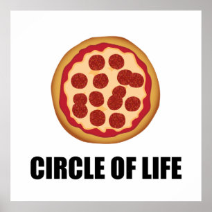 Cirkeln för Life Pizza Poster
