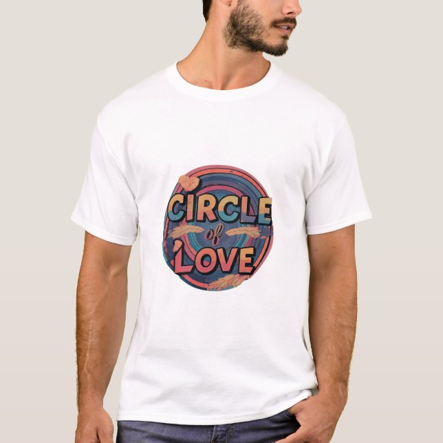 Cirkeln kärlek t shirt (Framsida)