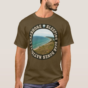 Cirkeln Lakeshore i Sleeping Bear Dunes National L T Shirt
