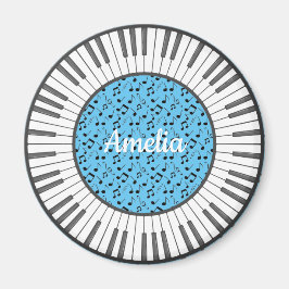 Cirkeln Piano Nycklar Design Magnet