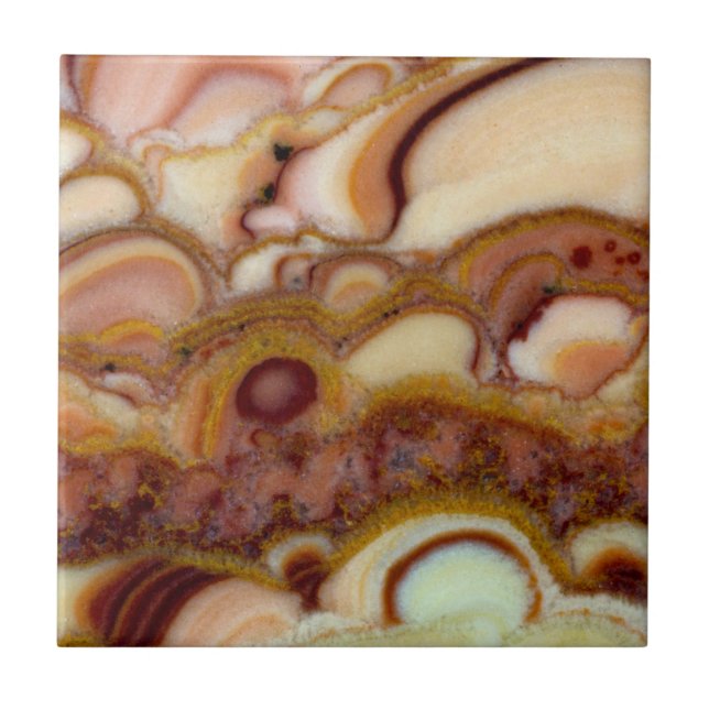 Cirkelns Mönster av nyxsten Kakelplatta (Framsidan)