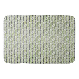 Cirkelplattor och Rand Mönster Badrumsmatta