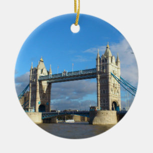 Cirkelprydnad-Tower Bridge London Julgransprydnad Keramik