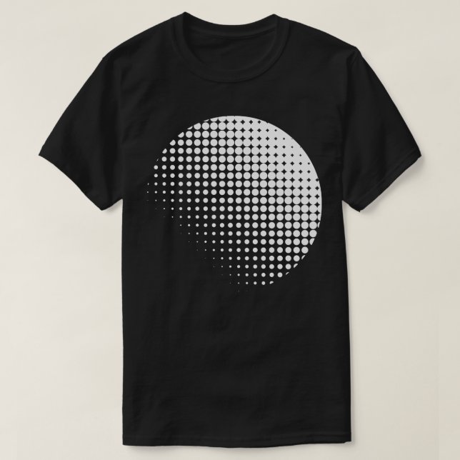 cirkelrasterdesign t shirt (Design framsida)