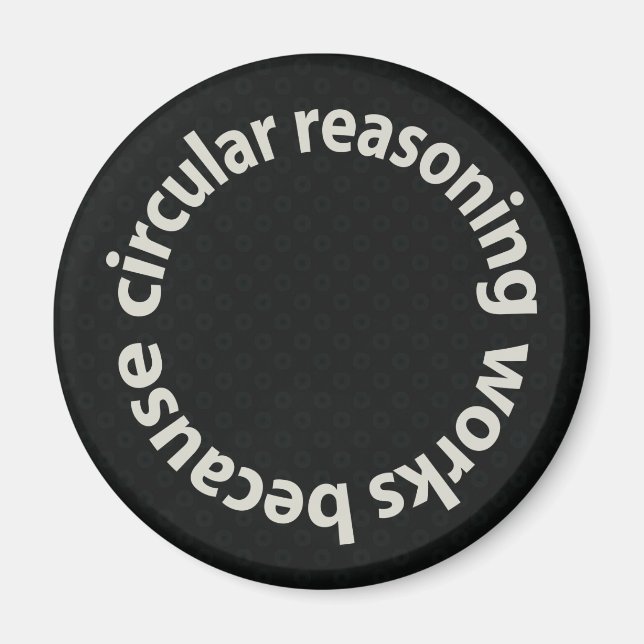 Cirkelresonemang fungerar eftersom magneter (Framsidan)