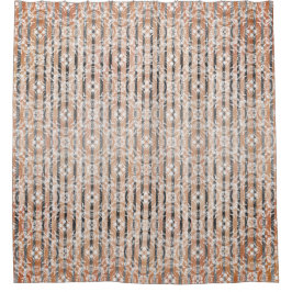 Cirkelrutor och Rand Mönster-gardinsdracka