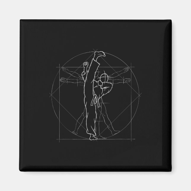 Cirkelspark Kickboxning Kung Fu Mma Tae-kwon-do Magnet (Framsidan)