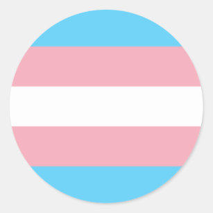 Cirkelstreck för transgena Priden Runt Klistermärke