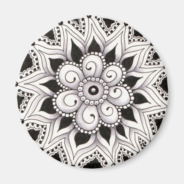 Cirkelvinkel tre magnet (Framsidan)