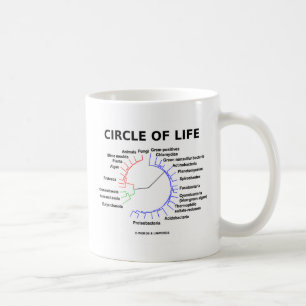 Cirkla av liv (det Phylogenetic träd för Kaffemugg