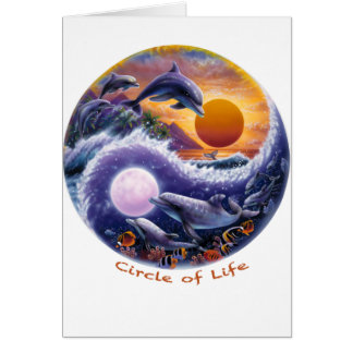 Cirkla av liv hälsningskort