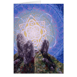 Cirkla av stenar, vid Darlene P. Coltrain Hälsningskort