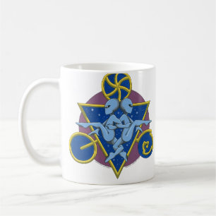 Cirkla dansutomjordingar kaffemugg