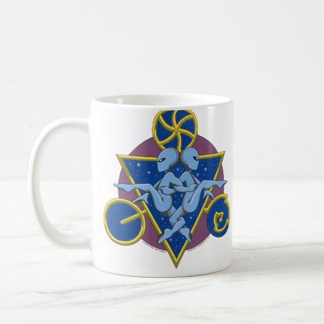 Cirkla dansutomjordingar kaffemugg (Vänster)